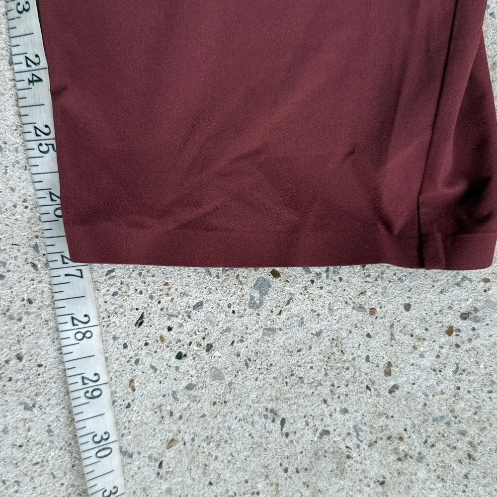 Athleta Skyline ll Paper Bag Waist Pants Cognac Brown Size 6 - Picture 14 of 16